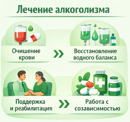 лечение алкоголизма в Лебедяни этапы